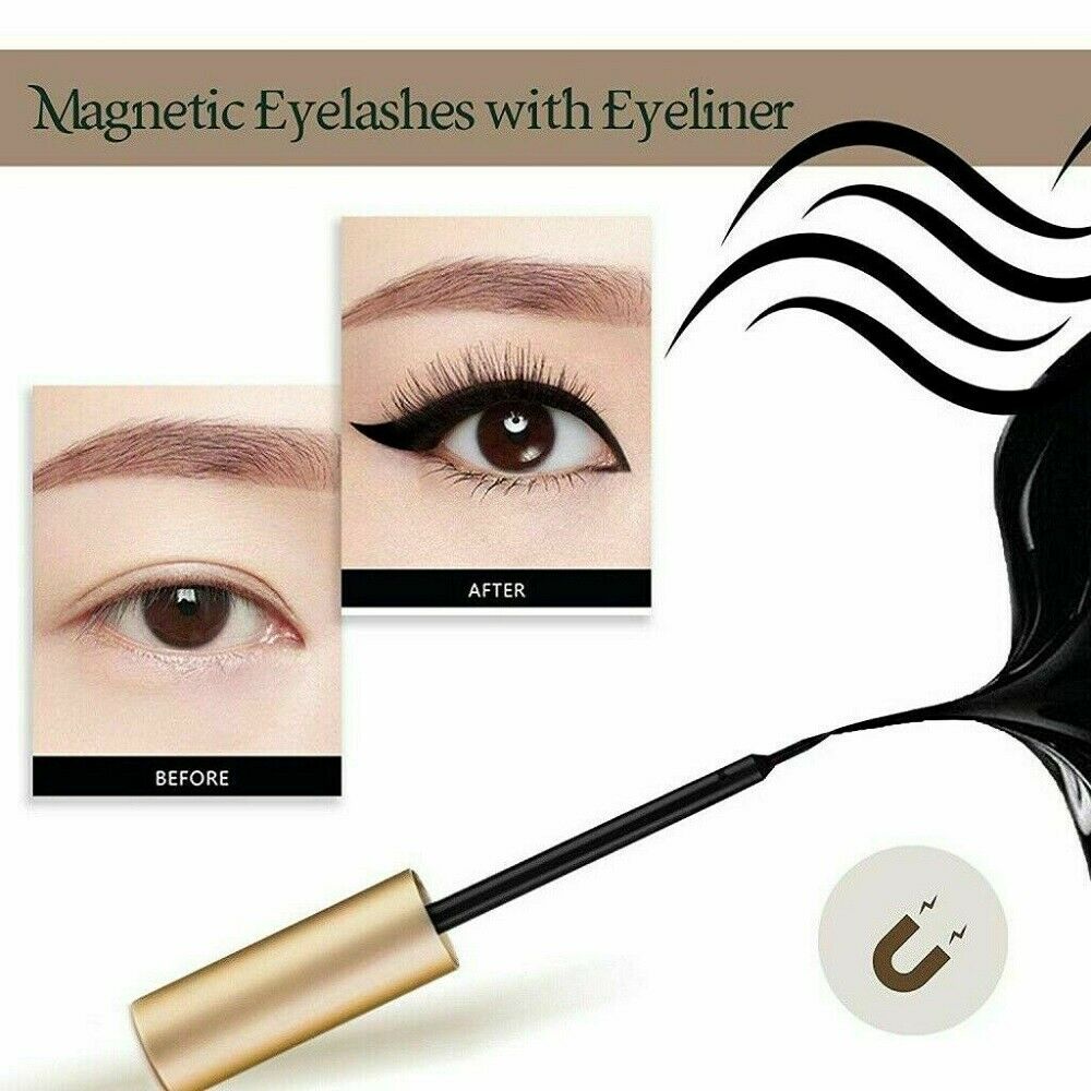 Magnetic Liquid Eyeliner with False Eyelashes