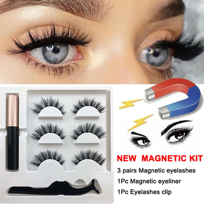 Magnetic Liquid Eyeliner with False Eyelashes