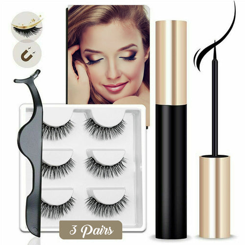 Magnetic Liquid Eyeliner with False Eyelashes